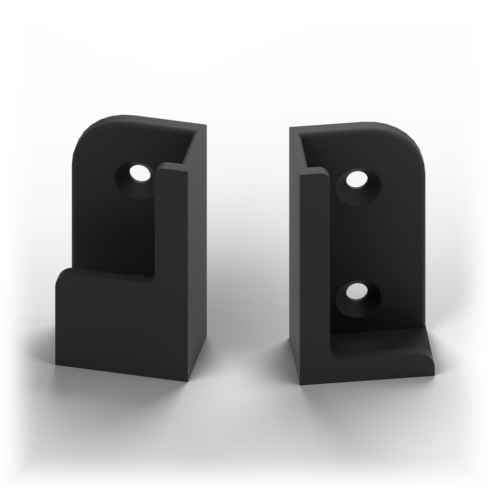 SimRacerShop K400 Plus Keyboard Brackets - Matte Black - Without Hardware